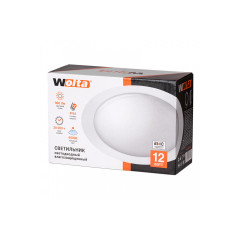 Светильник влагозащищенный СПП-2401 овал 12Вт 6500к IP65 LCL12-JC  Wolta
