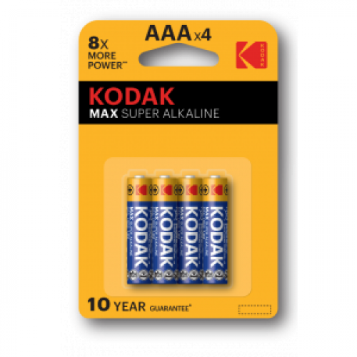 Батарейка LR03 ААА (мизинч.) KODAK MAX LR03-4BL  (K3A-4U)