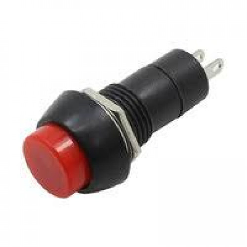 Выключатель-кнопка 250V 1A (2c) (ON)-OFF  б/фикс. красная Micro REXANT
