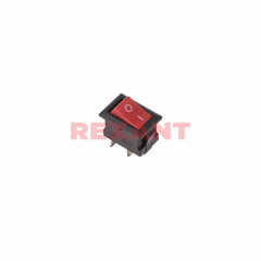 Выключатель клавишный 250V 3A (2c) ON-OFF красный Micro REXANT