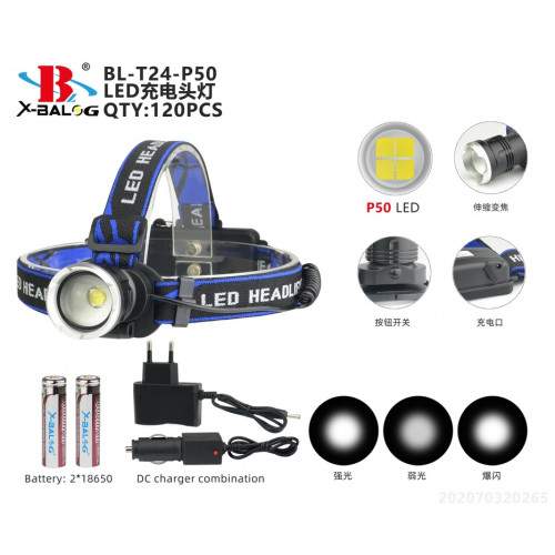 Фонарь BL-T24-P50 налобный