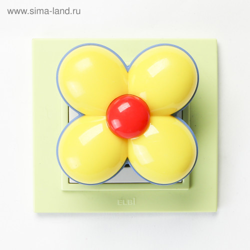 Ночник пластик "Ромашка" LED МИКС 8х5х8 см